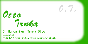 otto trnka business card